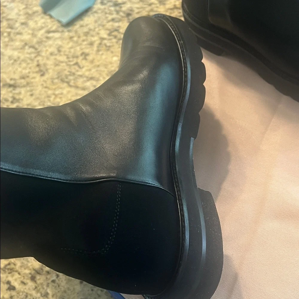 Stuart Weitzman Black Ankle Boots Size 12 - Picture 6 of 8